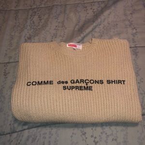 Comme de garcons x Supreme Sweater